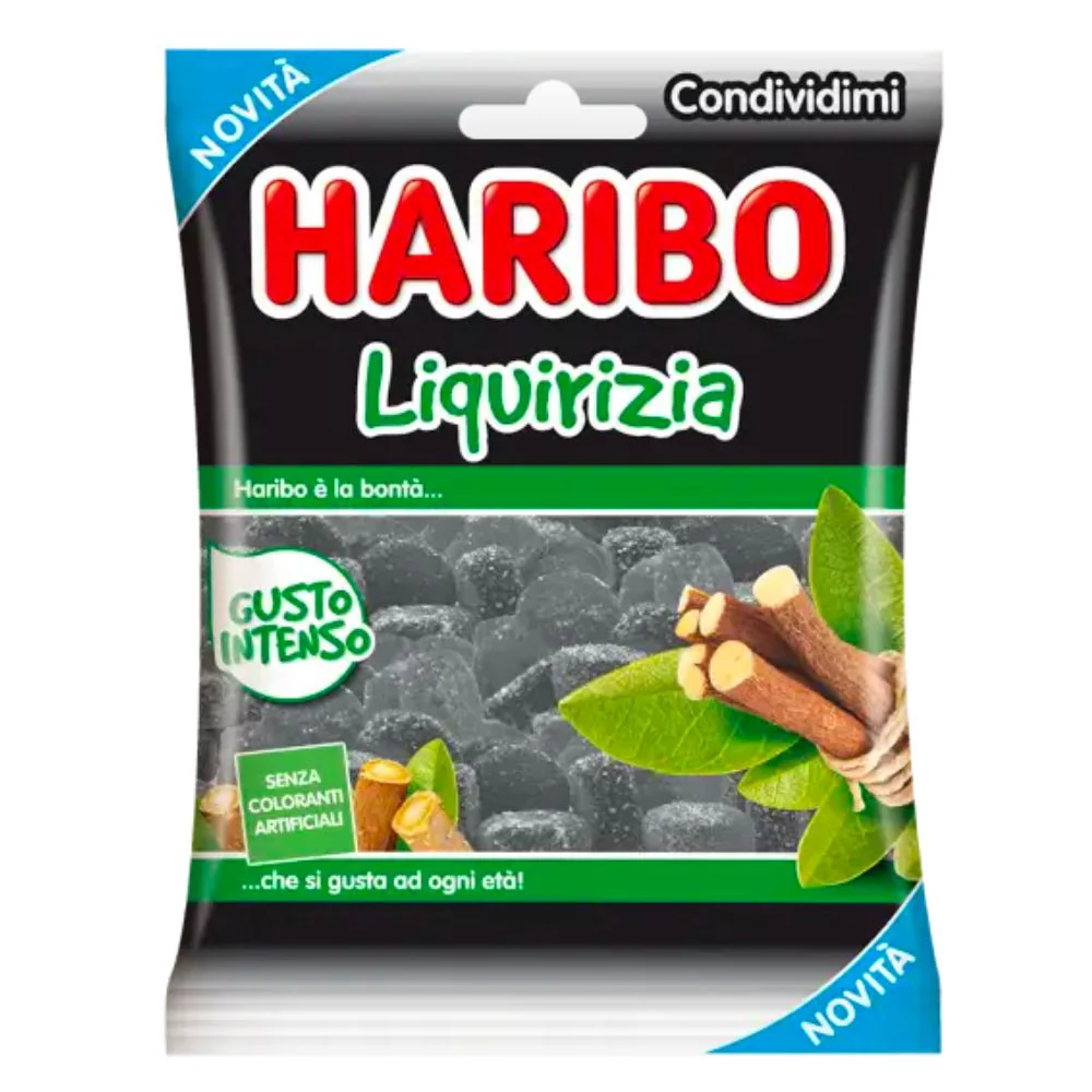 Haribo Liquirizia, liquirizie da 140g