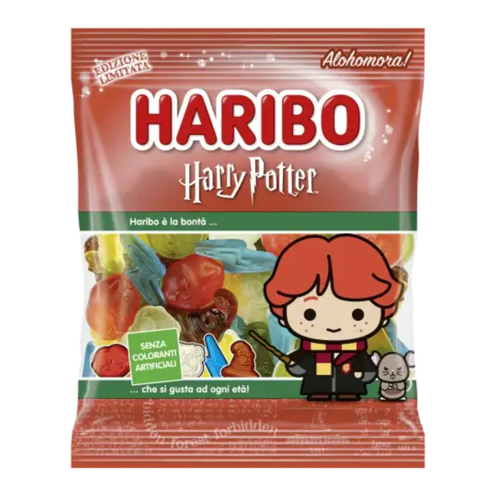 Haribo Ron Edizione Limitata, caramelle al gusto di frutta e cola da 80g