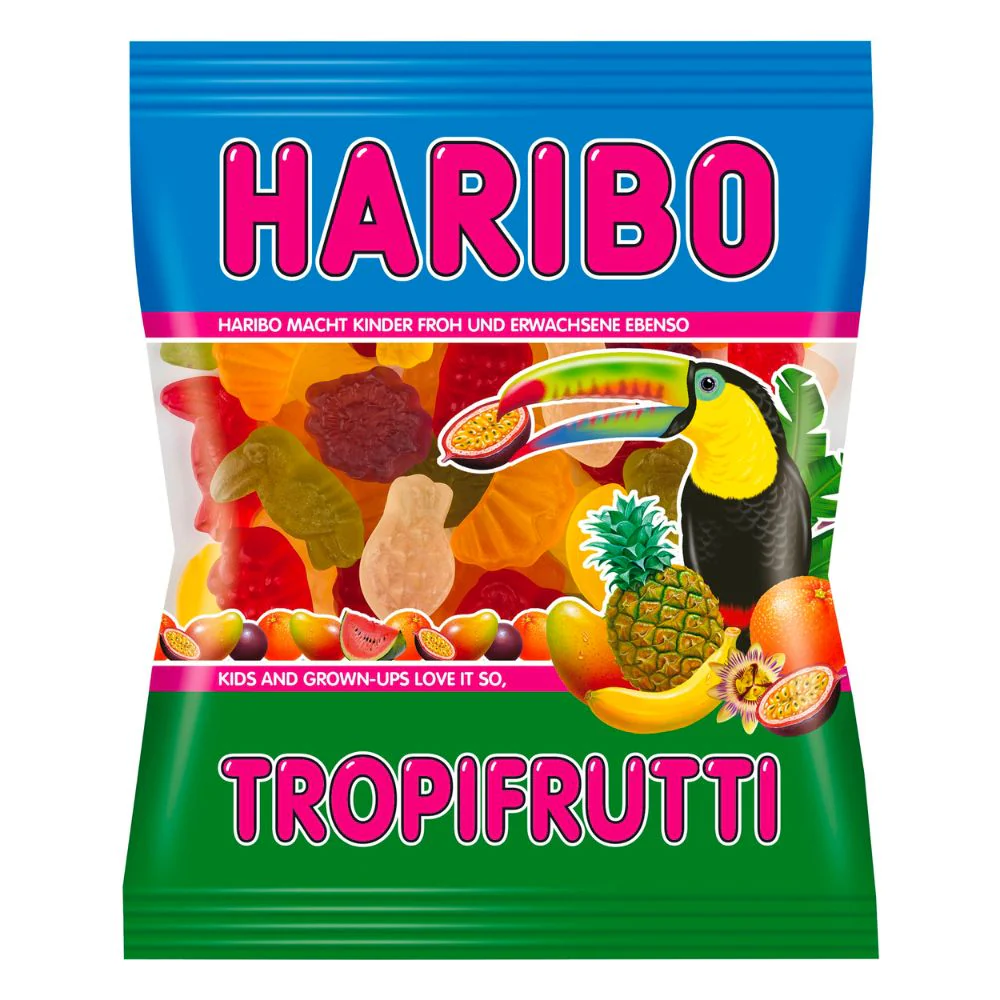 Haribo Tropifrutti, caramelle gommose alla frutta tropicale da 175g