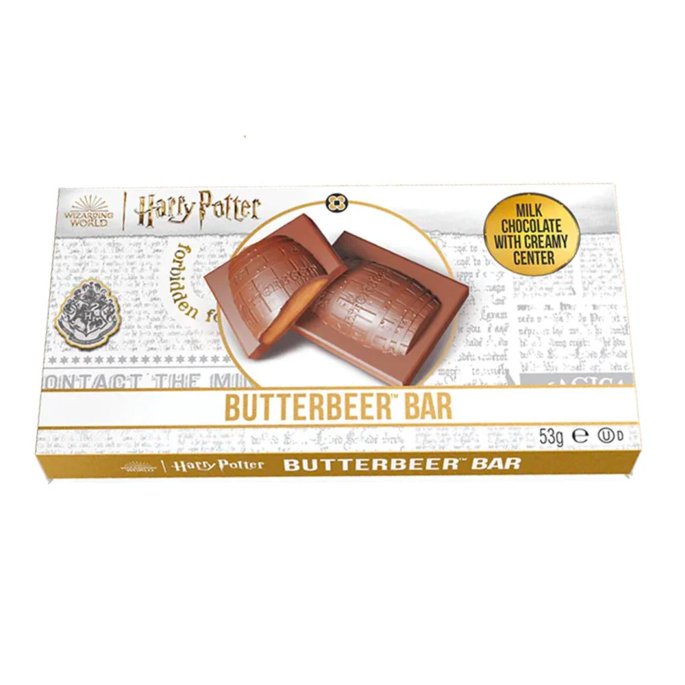 Harry Potter Butterbeer Chocolate Bar, botte di cioccolato ripiena di crema al burro da 53g