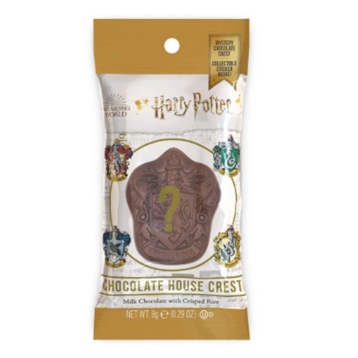 Harry Potter Stemmi Hogwarts, barretta di cioccolato da 8g