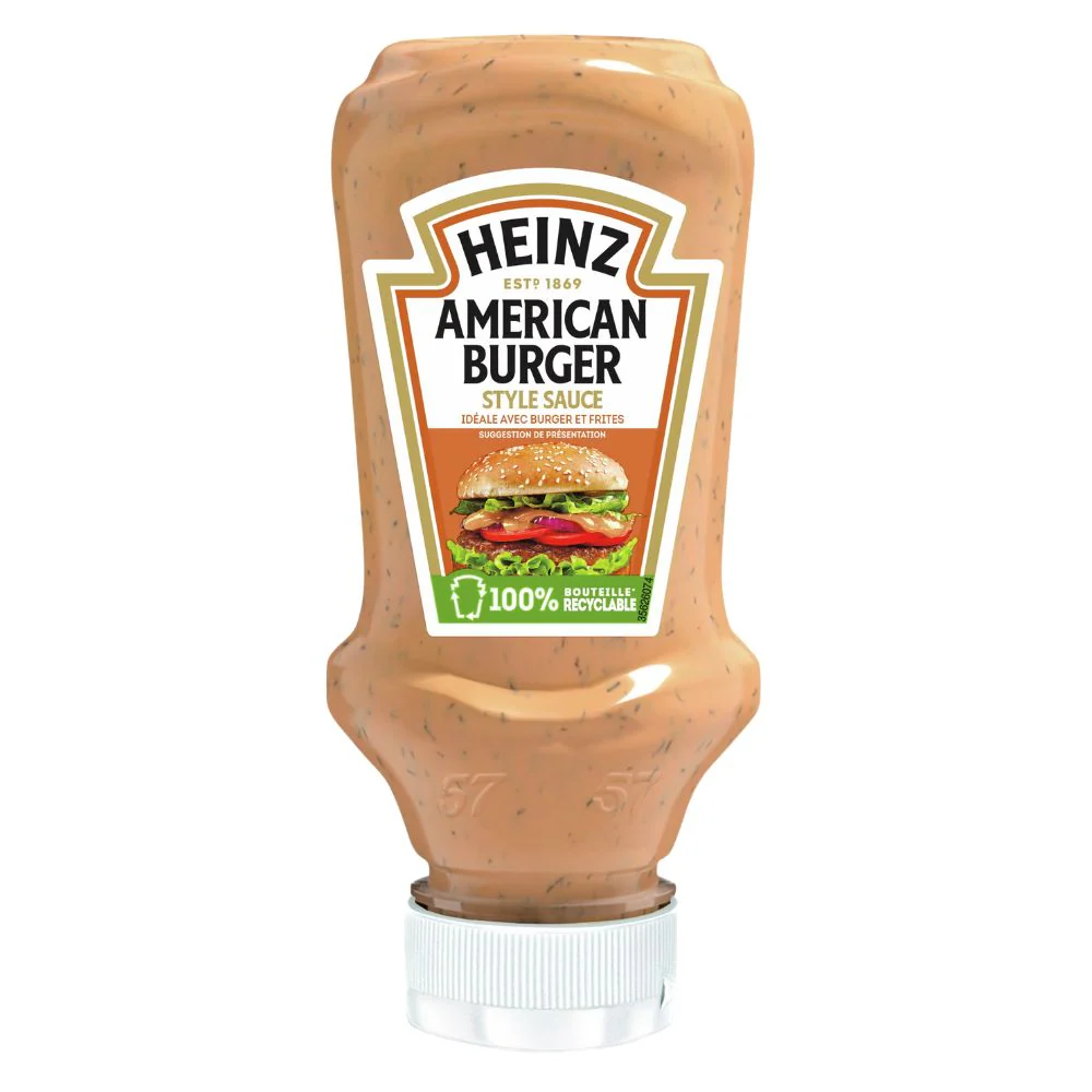 Heinz American Burger Style Sauce, salsa cremosa con un tocco di senape e aneto da 230g