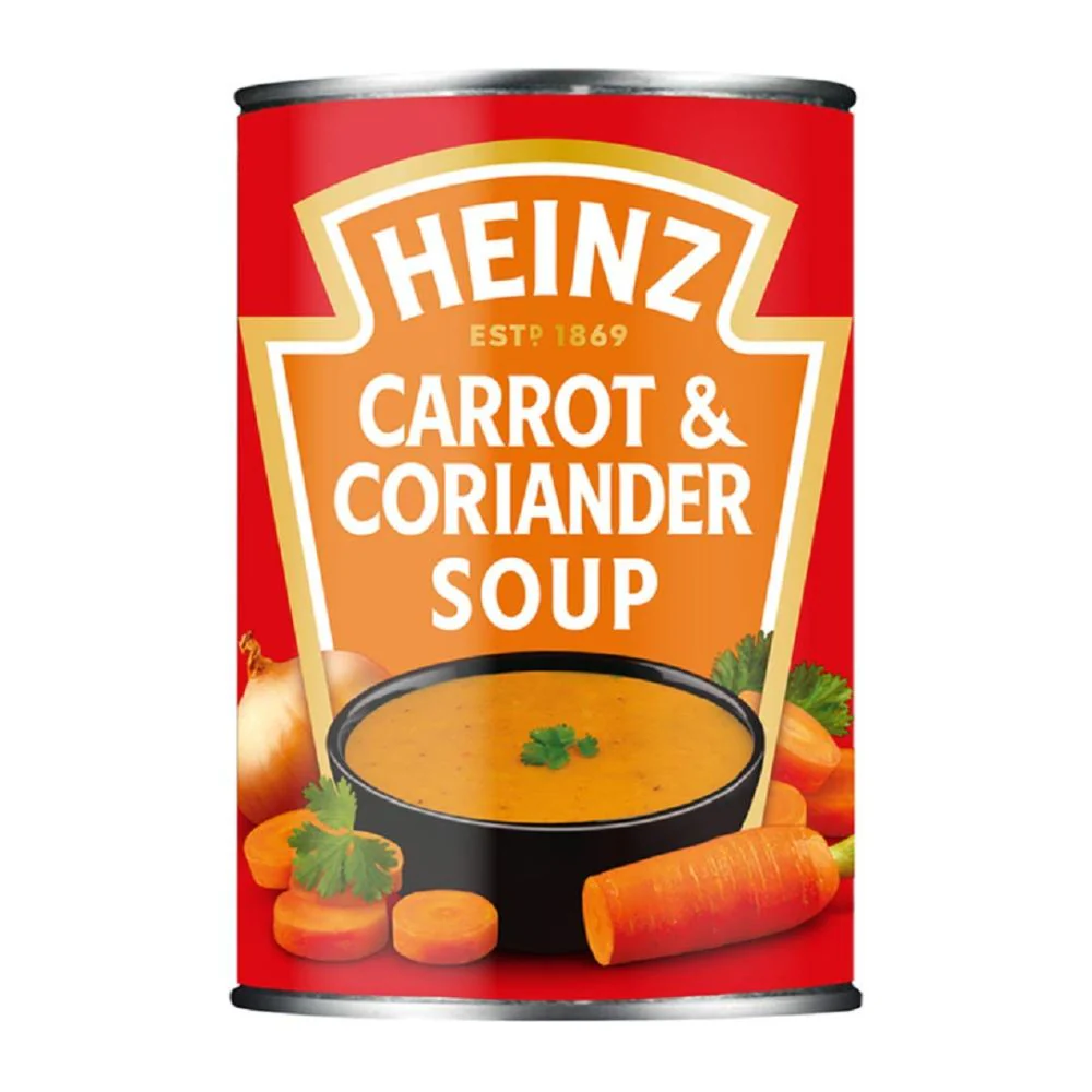 Heinz Carrot & Coriander Soup, zuppa di carote e coriandolo da 400g