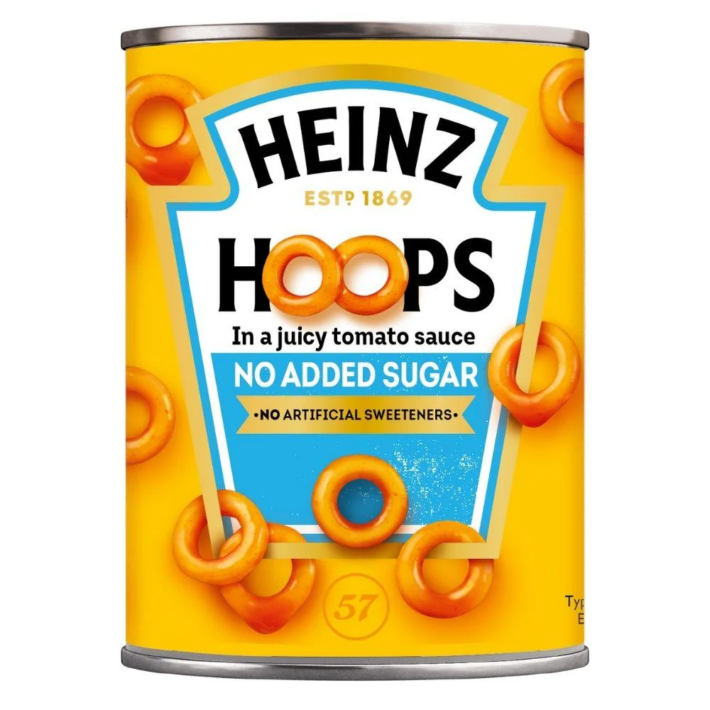 Heinz Hoop No Added Sugar, spaghetti al pomodoro senza zuccheri aggiunti da 400g