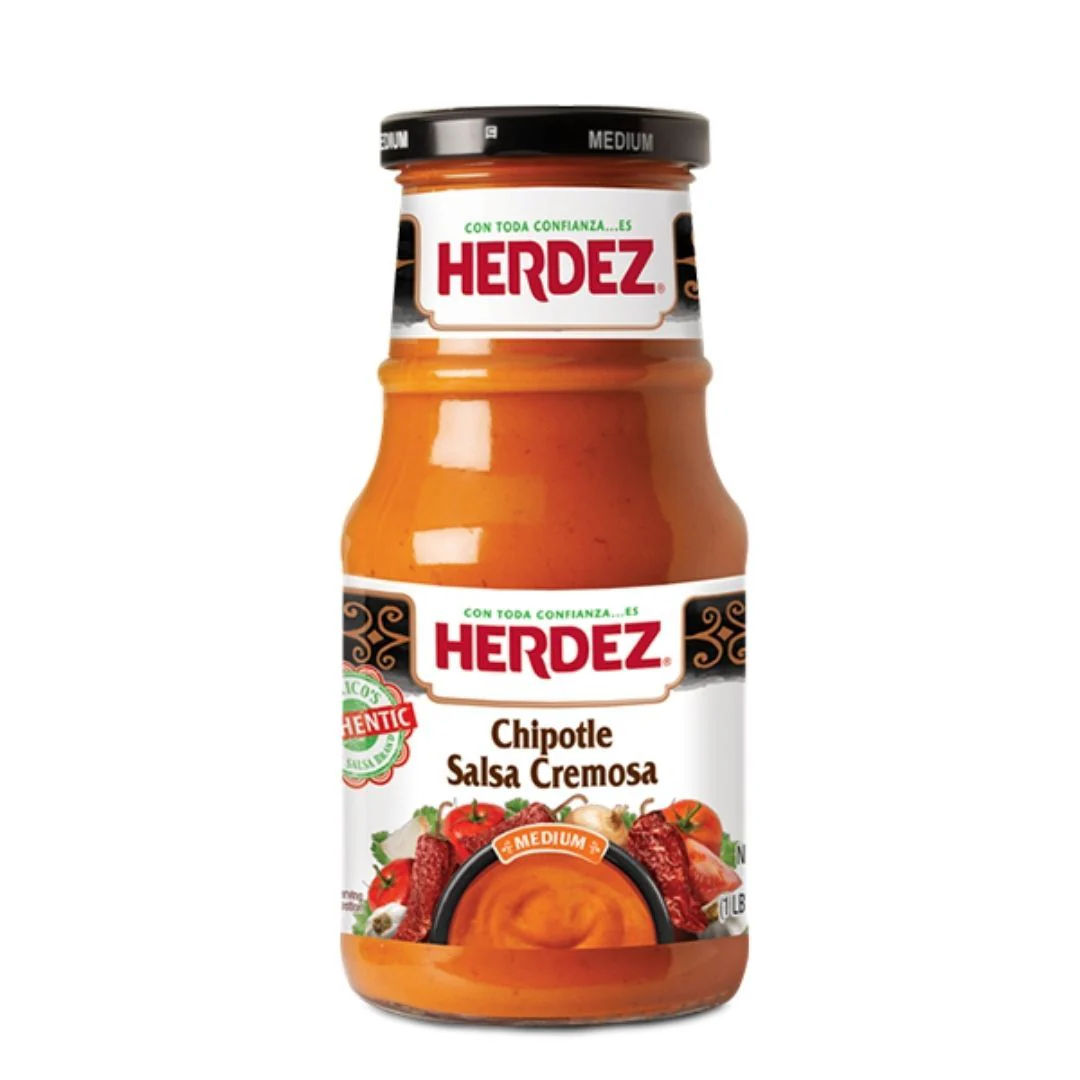 Herdez Chipotle Salsa Cremosa, salsa messicana al peperoncino chipotle da 434g