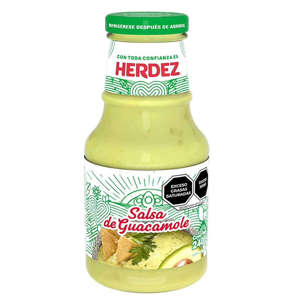 Herdez Salsa Guacamole, salsa al gusto guacamole da 240g