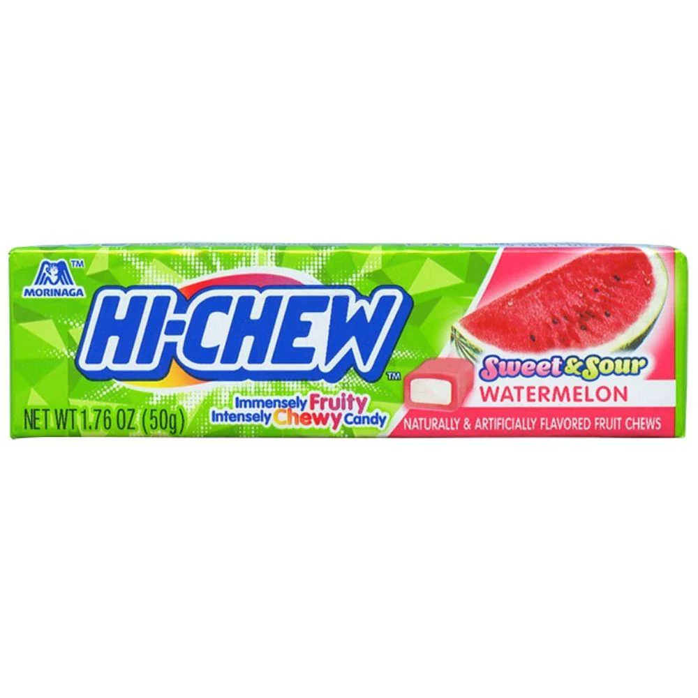 Hi-Chew Watermelon, chewing gum all'anguria da 50g