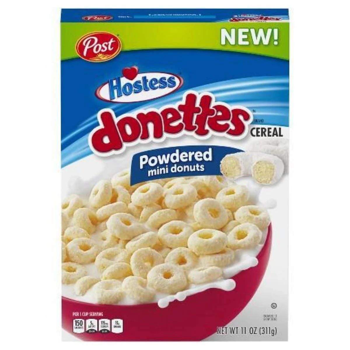 Hostess Donettes, cereali formato ciambelline gusto mini donuts da 309g