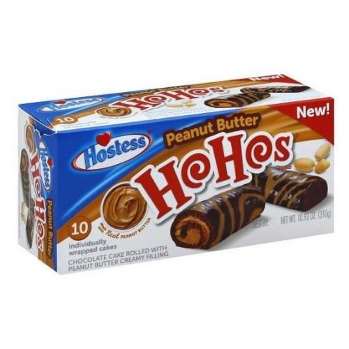 Hostess HoHos Peanut Butter, girelle al cioccolato e burro d'arachidi nel formato da 10 pezzi