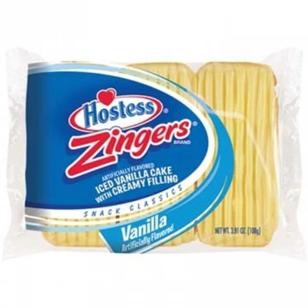 Hostess Zingers Vanilla 3 Pack, tre merendine alla vaniglia da 108g
