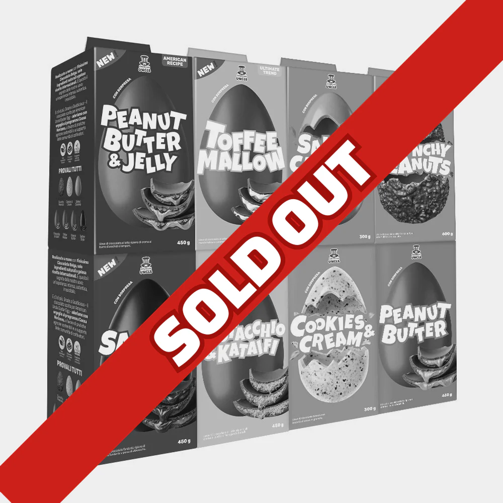 "I want it All" American Uncle Easter Egg - kit da 8 uova di Pasqua (tutti i gusti)