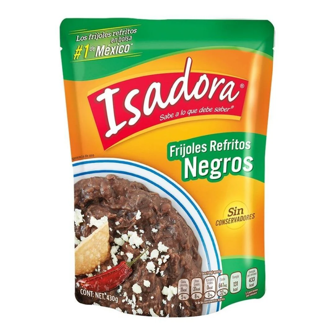 Isadora Frijoles Refritos Negros, vellutata di fagioli neri da 430g