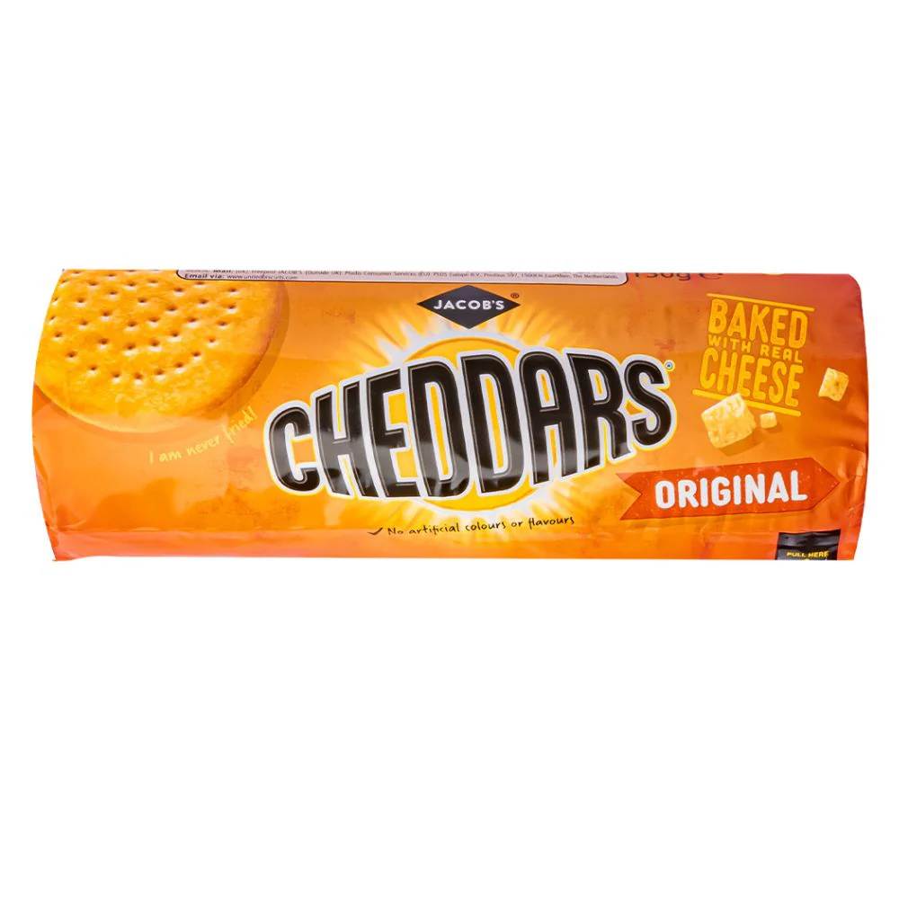 Jacob's Cheddars Roll, crackers al formaggio da 150g