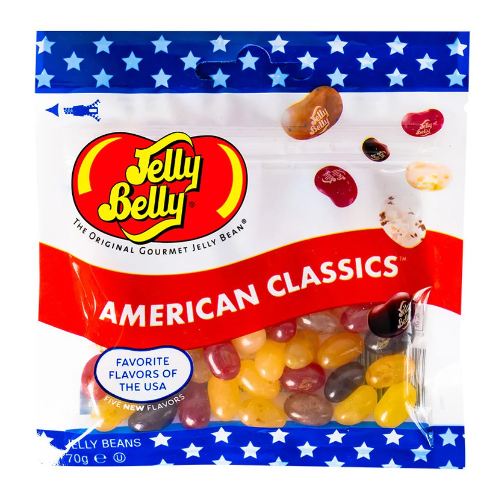 Jelly Belly American Classic, caramelle alla frutta da 70g
