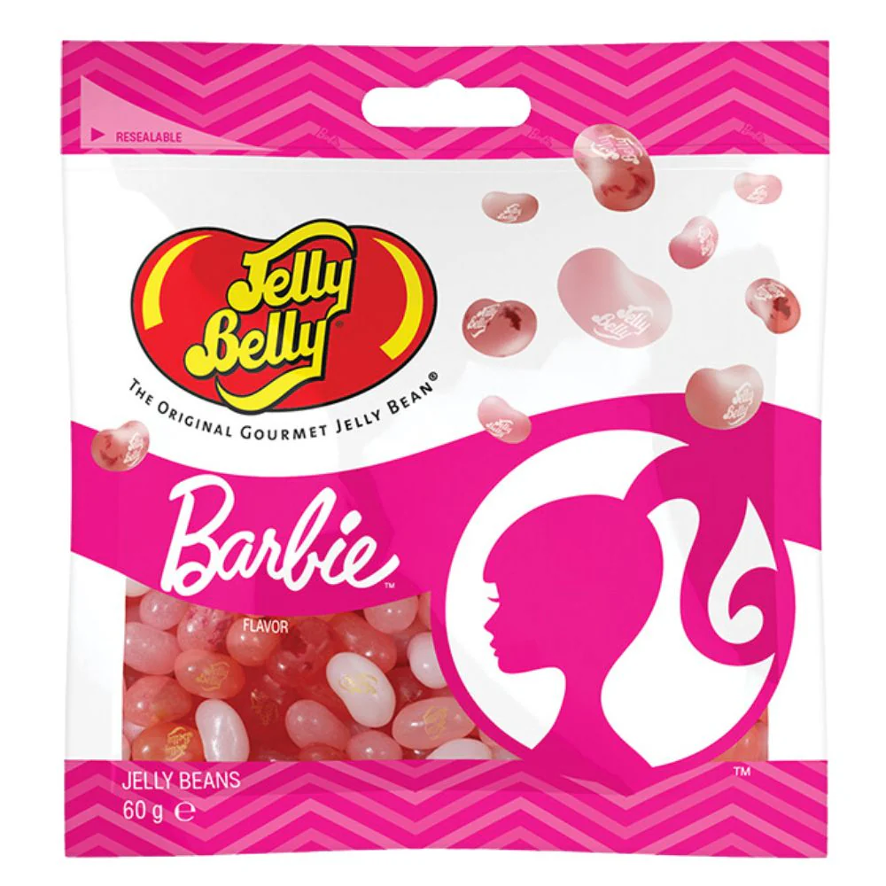 Jelly Belly Barbie, caramelle confettate gusti assortiti da 60g