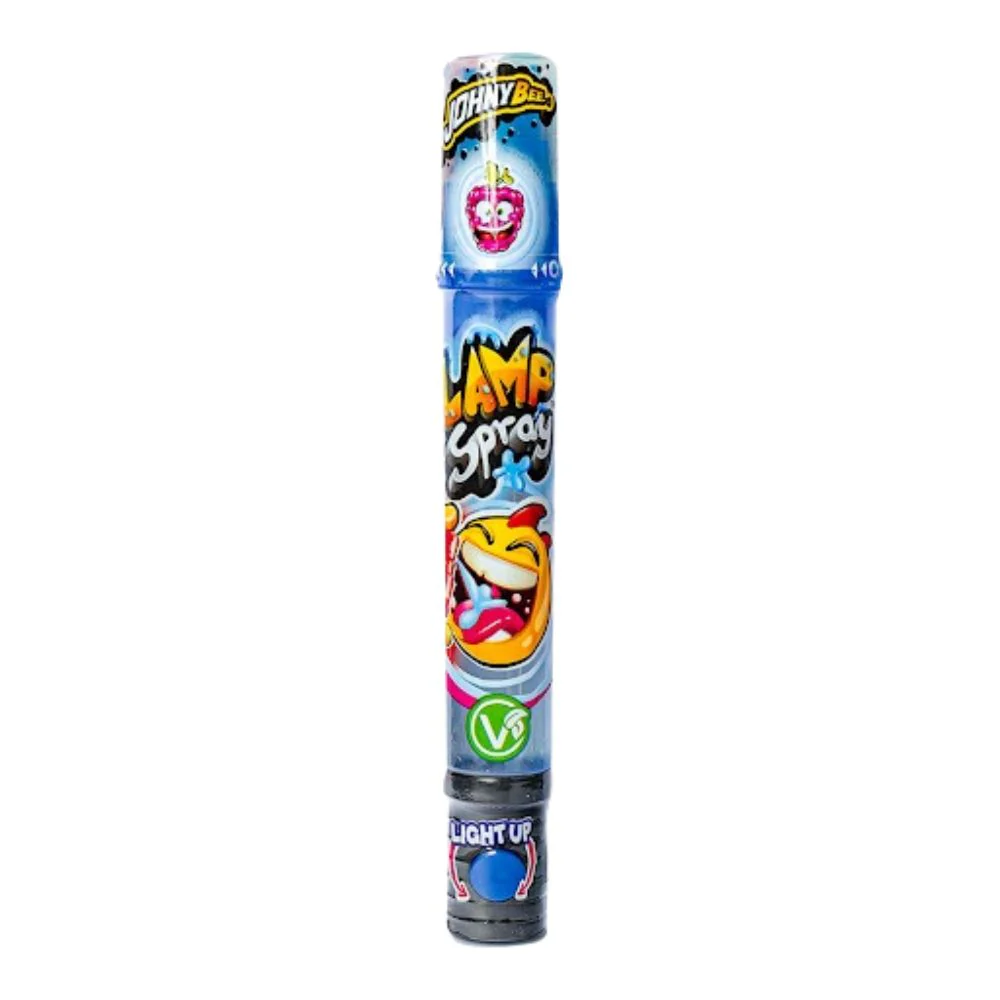 Johny Bee Blue Raspberry Lamp Spray, caramella spray al gusto di lampone blu da 28ml