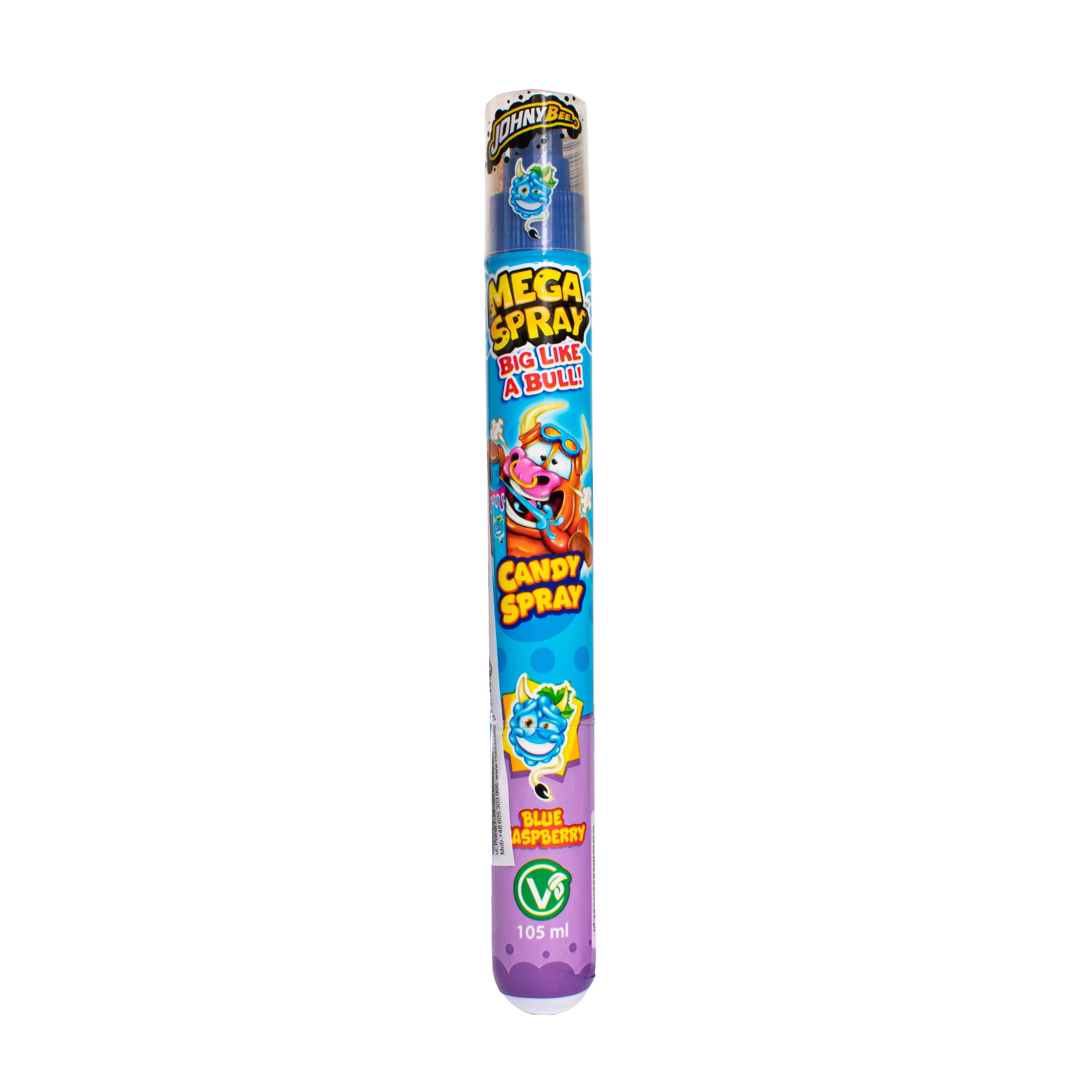 Johny Bee Mega Spray Big Like a Bull! Blue Raspberry, caramella liquida al mirtillo da 105ml