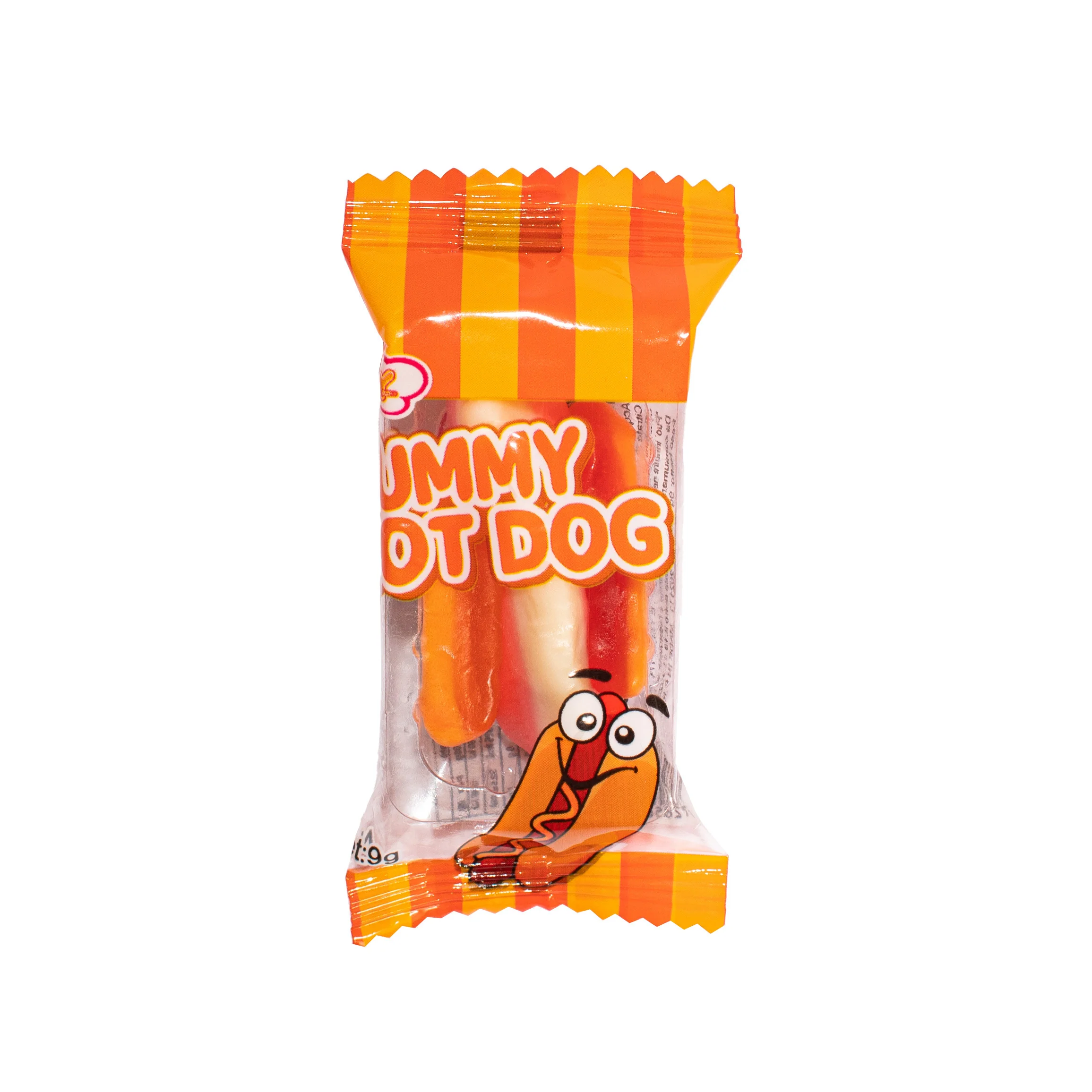 Joy Gummy Hot Dog, caramelle gommose alla frutta a forma di hot dog da 9g