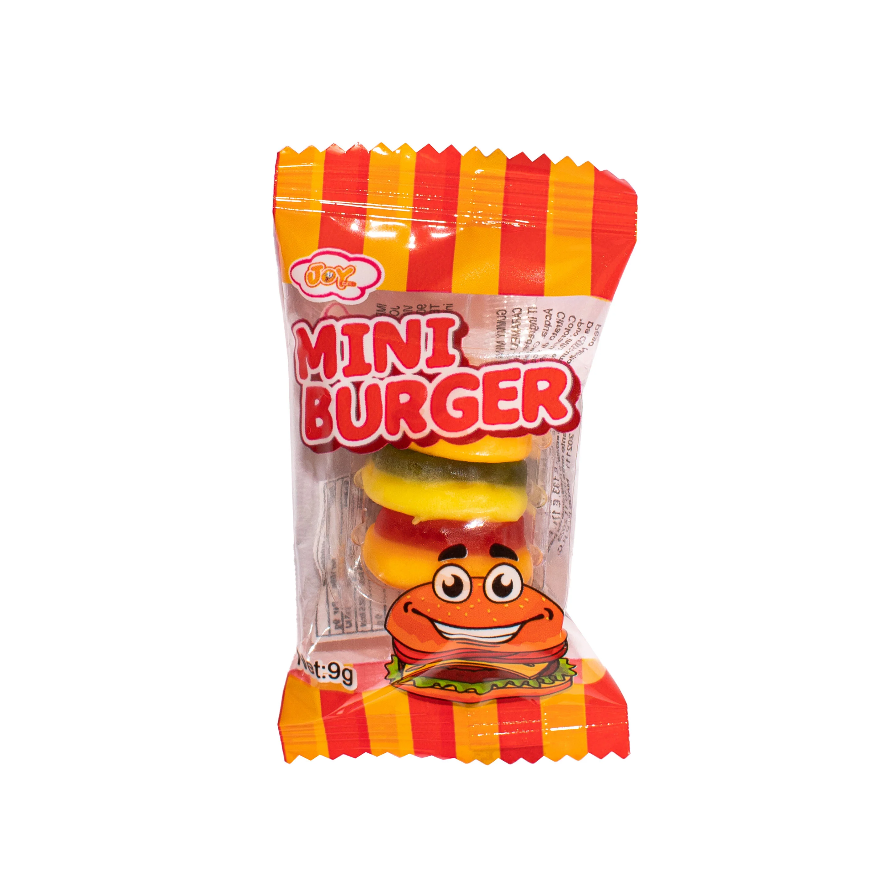 Joy Mini Burger, caramelle gommose alla frutta a forma di burger da 9g