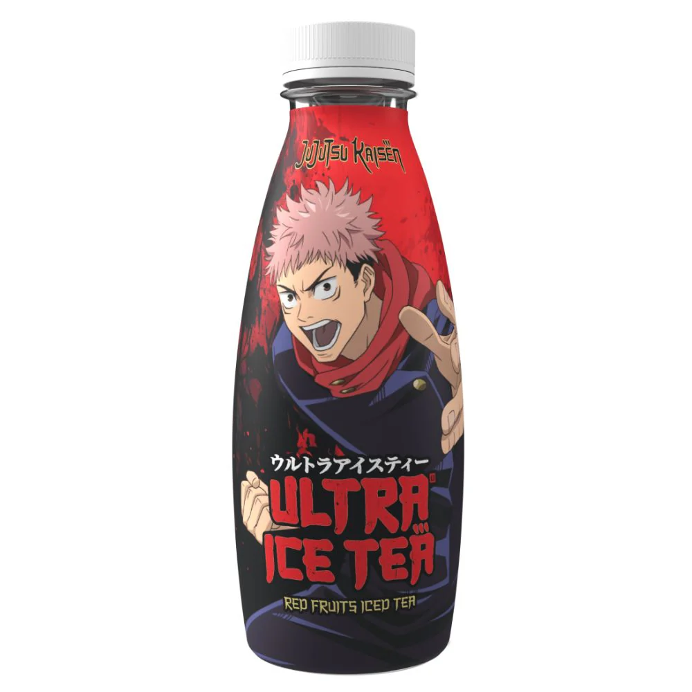 Jujutsu Kaisen Ultra Ice Tea Itadori, tè nero con succo di frutti rossi da 500ml