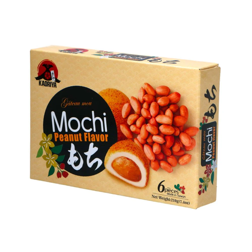Kaoriya Mochi Peanut Flavor, mochi ripieni di crema al burro d'arachidi da 210g