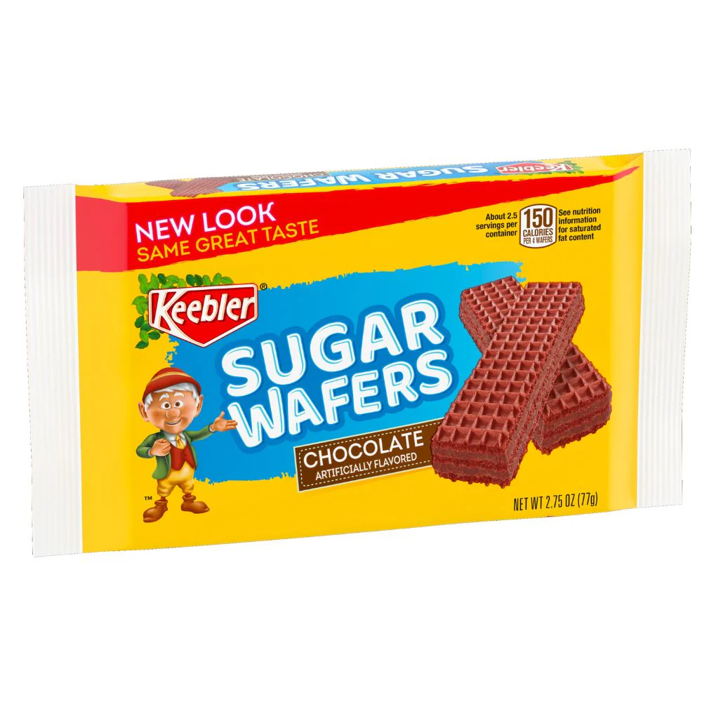 Keebler Sugar Wafer Chocolate, wafer al cioccolato da 77g SCADENZA 03/05/2023