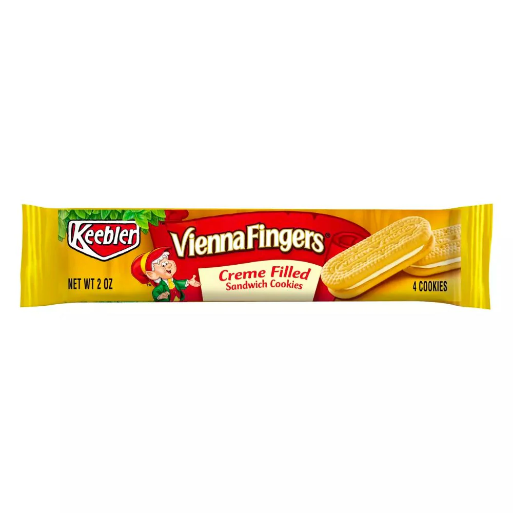 Keebler Vienna Fingers, biscotto ripieno di crema alla vaniglia da 62g