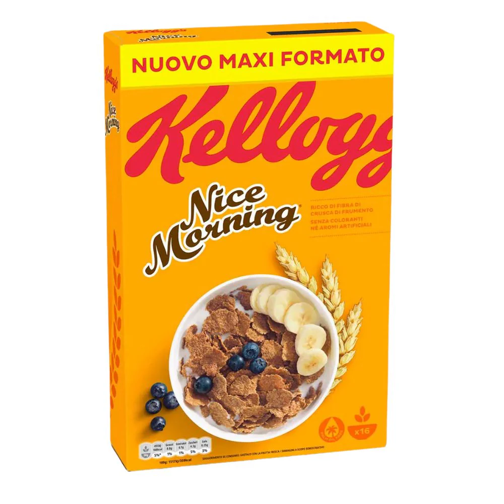 Kellogg's Nice Morning, cereali con frumento integrale e crusca da 500g