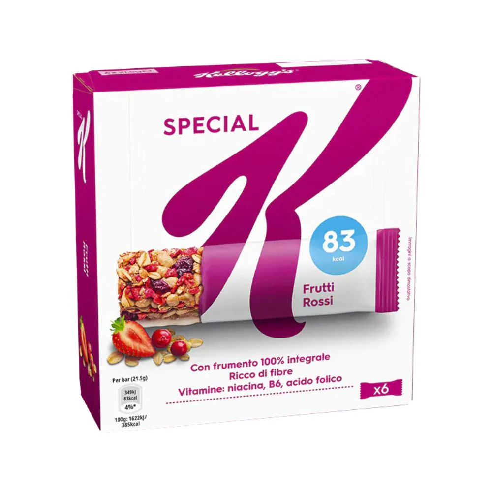 Kellogg's Special K, barrette ai frutti rossi d 129g