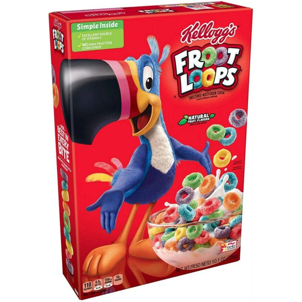Kellogg’s Froot Loops, cereali alla frutta da 286g