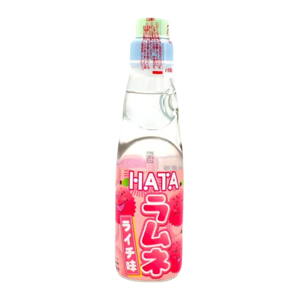 Hata Ramune Lychee Flavor, bevanda gassata al gusto di litchi da 200ml