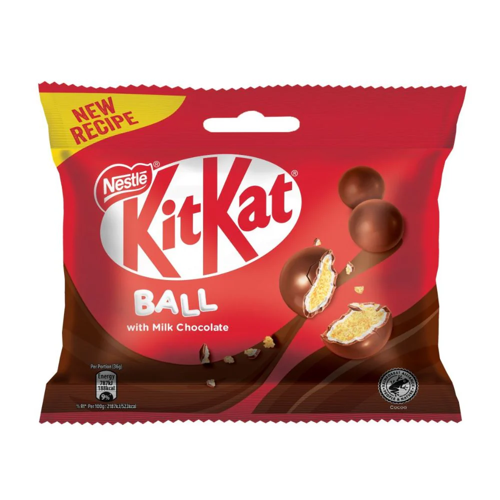 Kit Kat Ball With Milk Chocolate, palline di cereali ricoperti di cioccolato da 36g