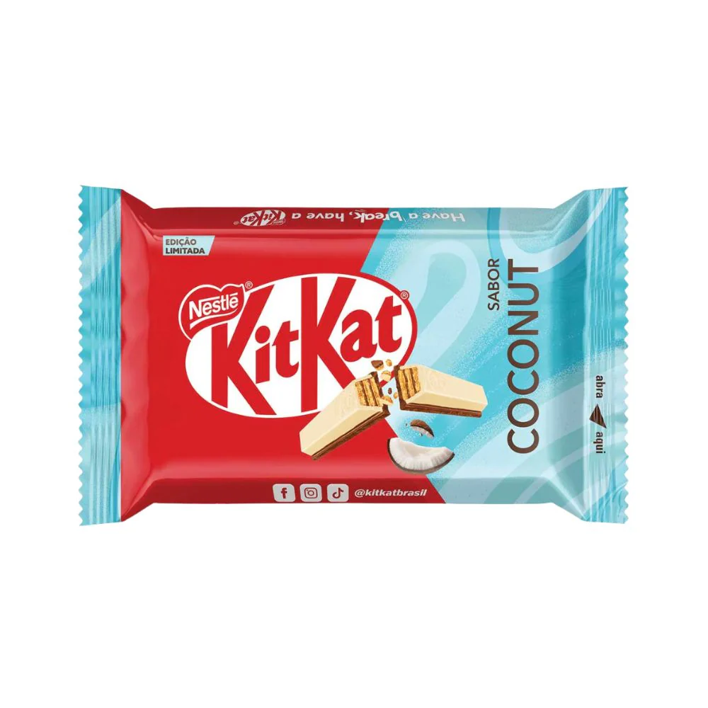 Kit Kat Coconut, wafer ricoperto di cioccolato al gusto di cocco da 41,5g