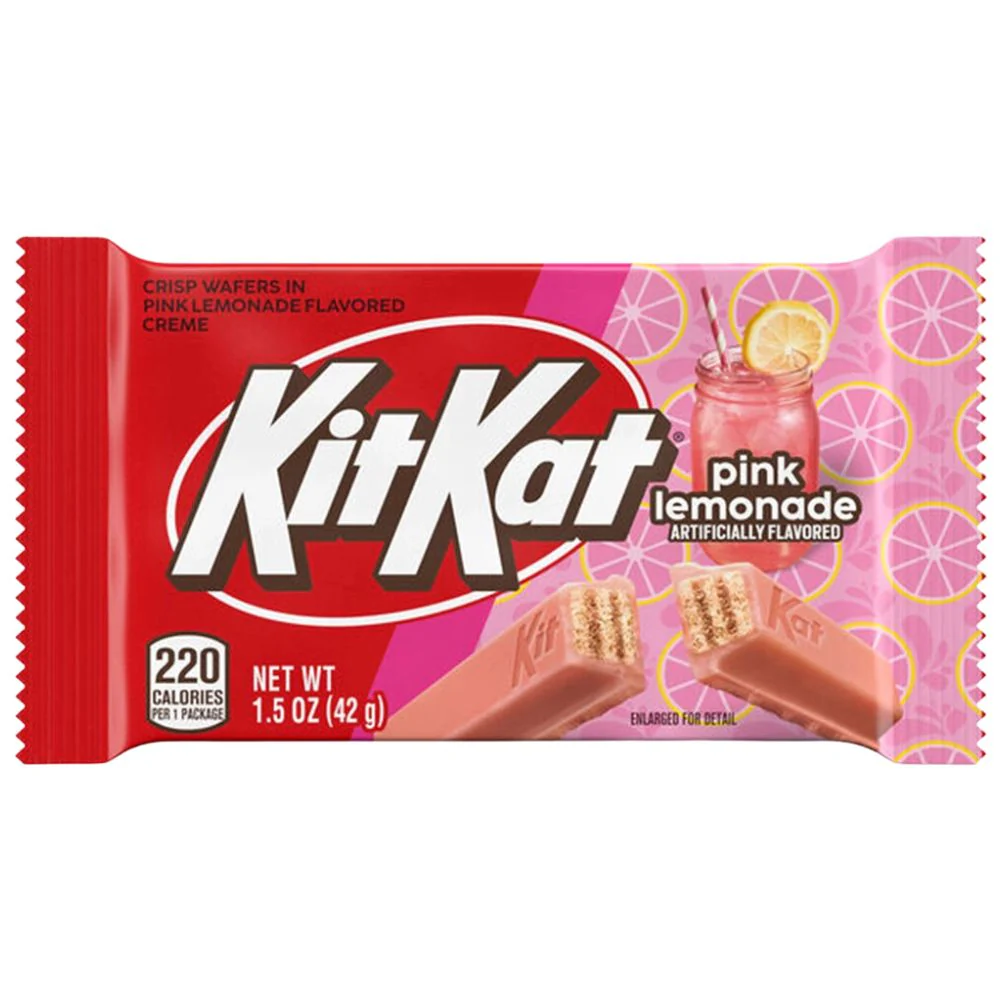 Kit Kat Pink Lemonade, wafer al gusto di limonata rosa da 42g