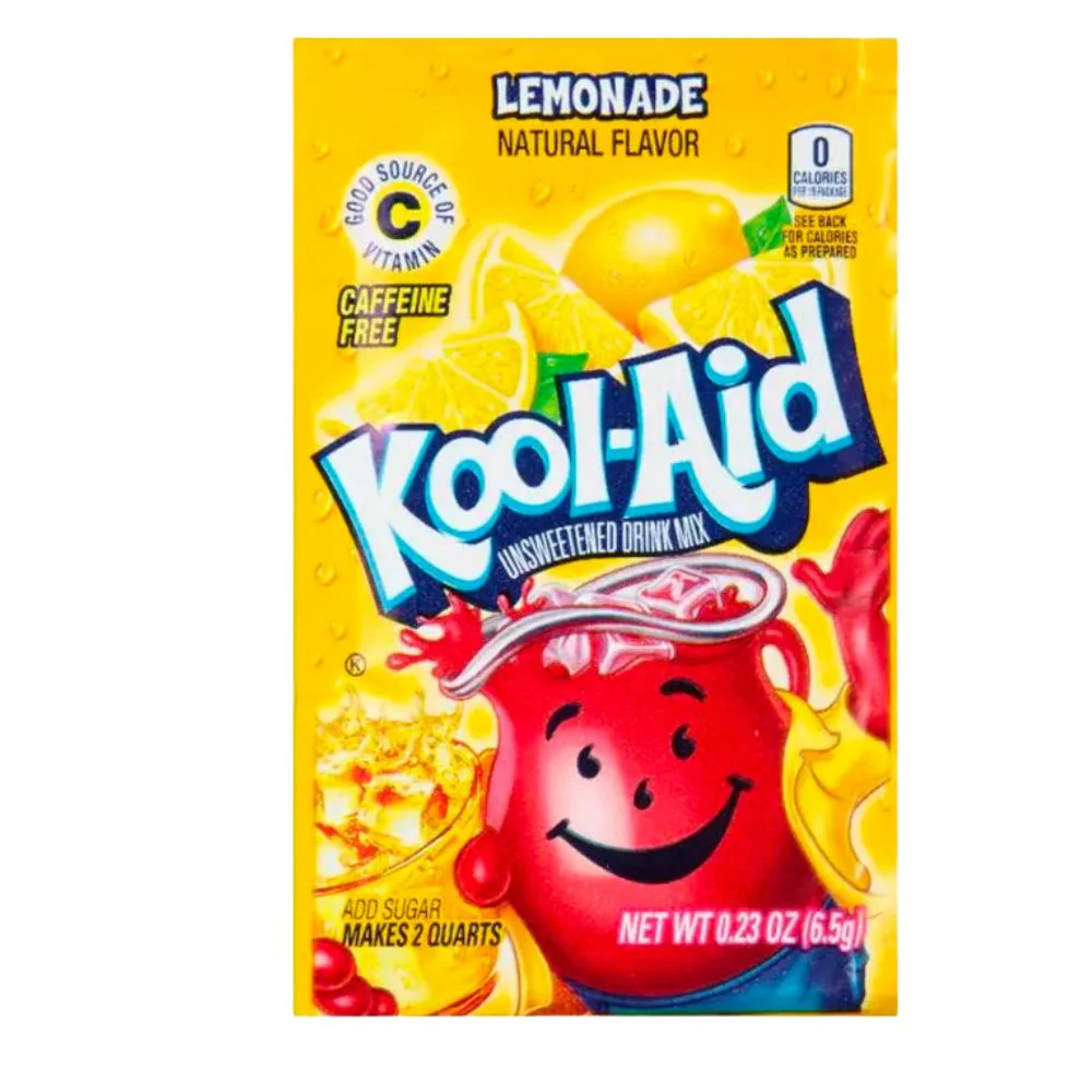 Kool Aid Lemonade, preparato per bevande al limone da 6.5g