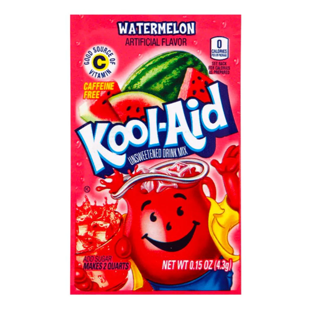 Kool Aid Watermelon, preparato per bevande all'anguria da 4.3g