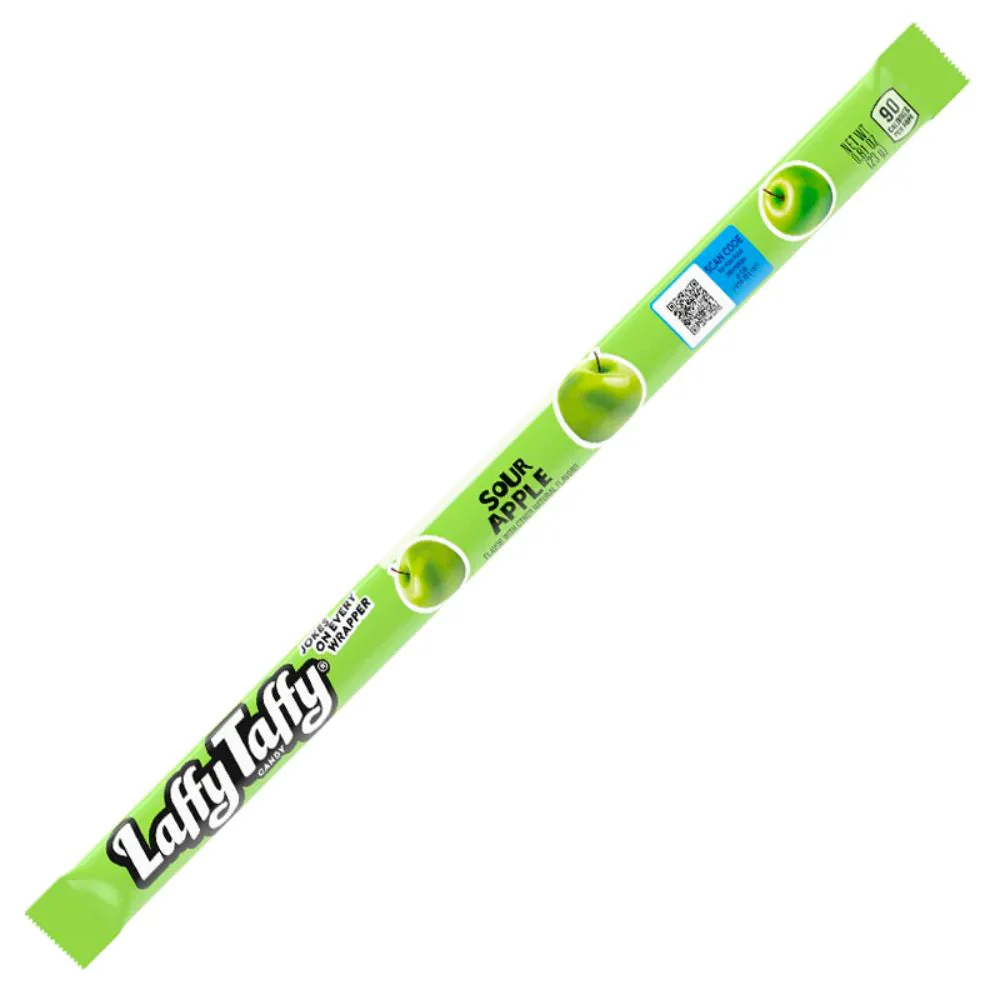 Laffy Taffy Sour Apple, caramella gommosa alla mela verde da 23g