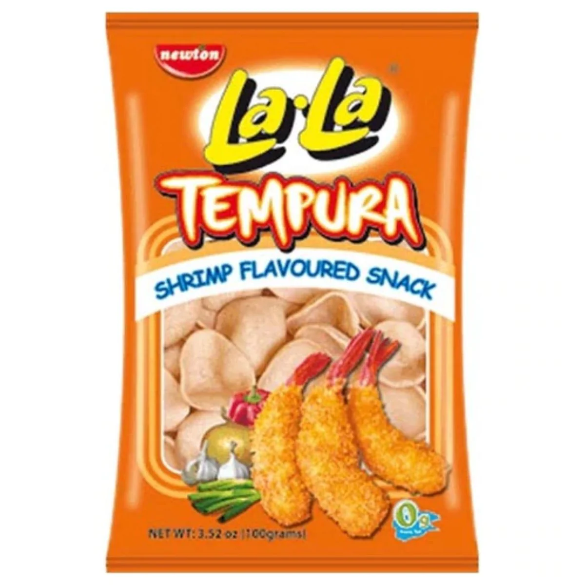 LaLa Tempura Shrimp Flavoured Snack, patatine ai gamberi da 100g