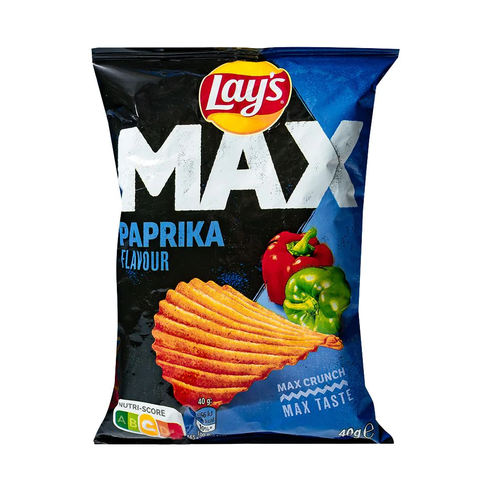 Lay's Max Paprika Flavour, patatine al gusto di paprika da 40g