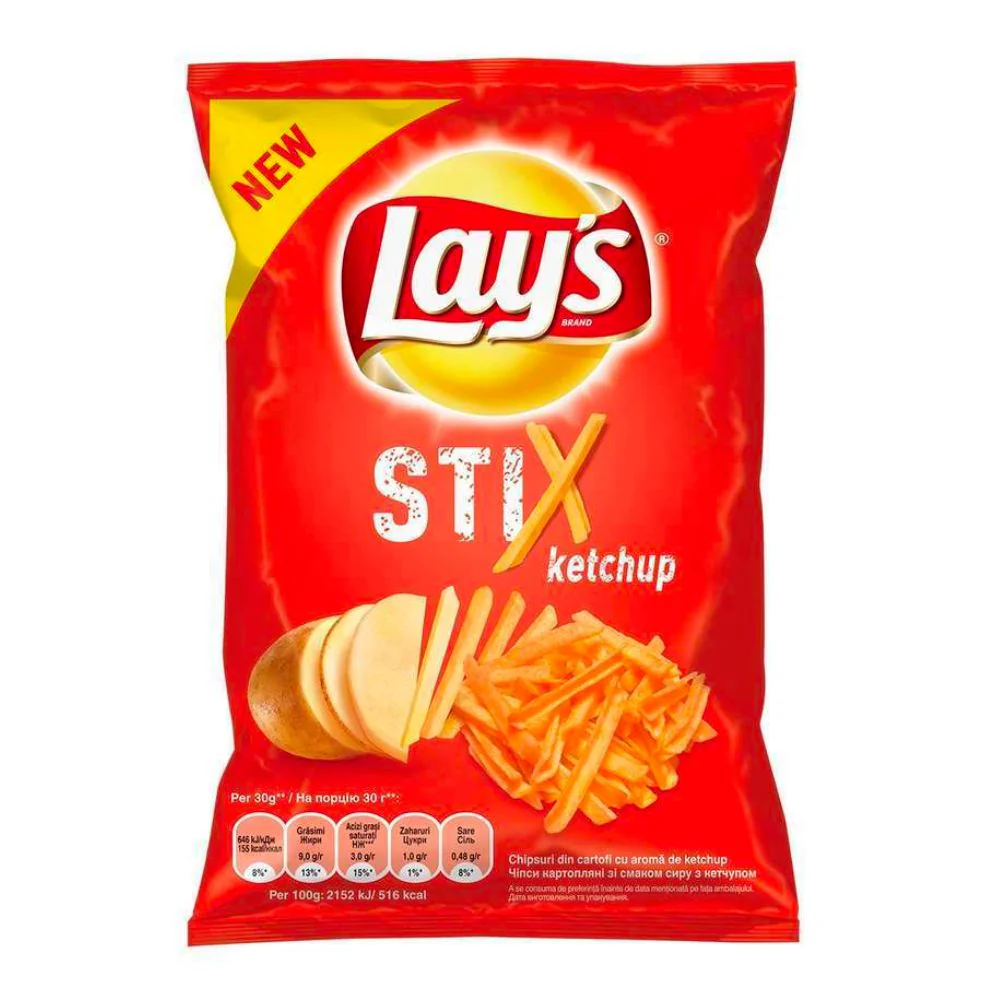 Lay's Stix Ketchup, stick di patate al gusto ketchup da 40g