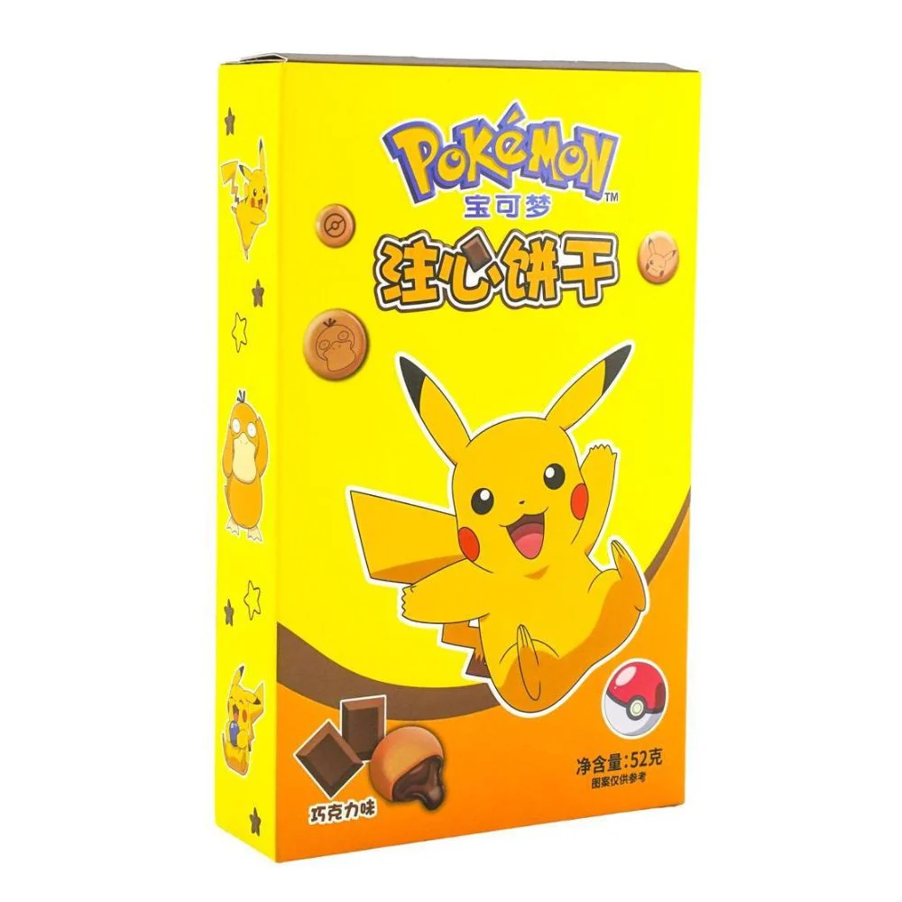 Leda Pokemon Chocolate Filled Biscuit, biscotti ripieni di cioccolato da 52g