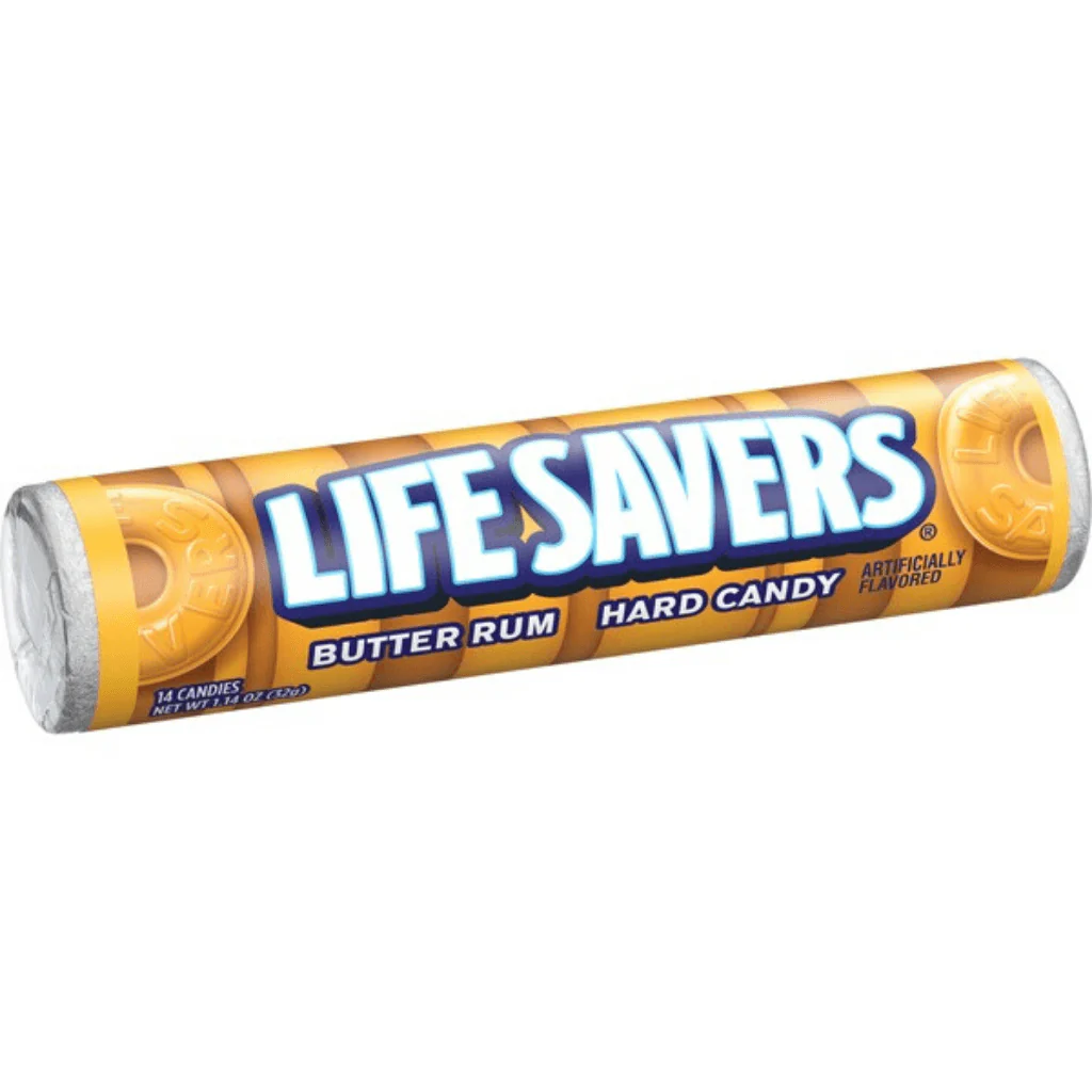 Life Savers Butter Rum, caramelle al rum da 32g