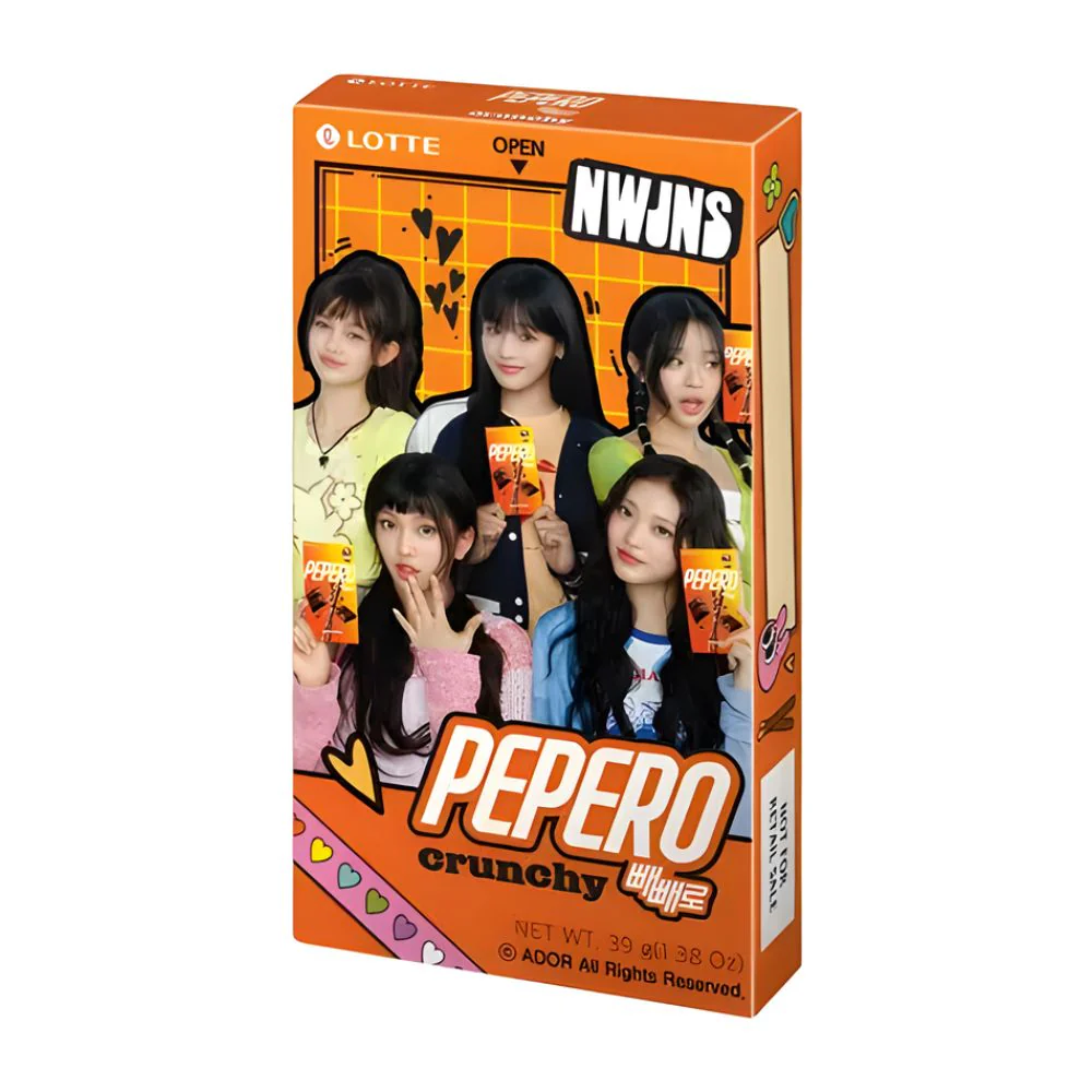 Lotte Pepero Crunchy, biscotti ricoperti di cioccolato croccante da 39g