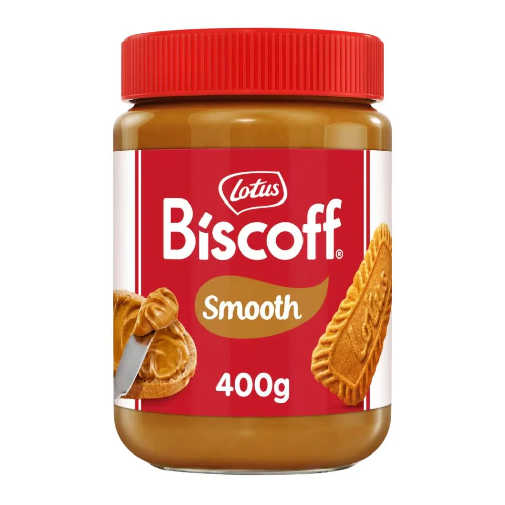 Lotus Biscuit Spread Smooth, vasetto di crema Lotus alla cannella e al caramello da 400g