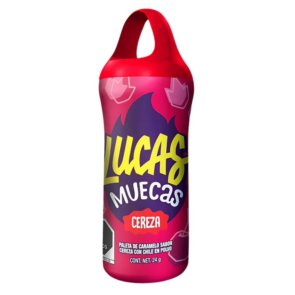 Lucas Muecas Cherry, lecca lecca al gusto di ciliegia da 24g