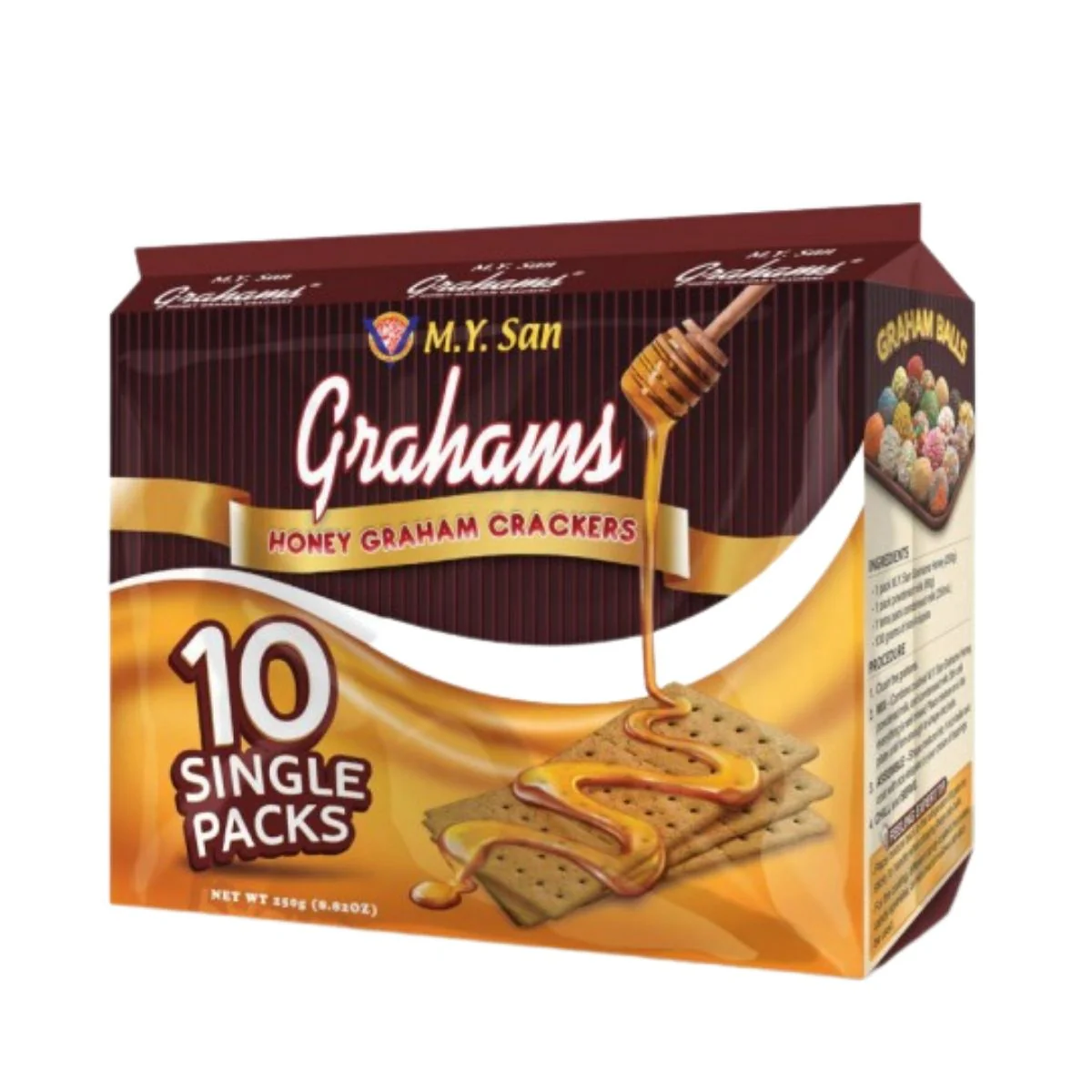 M.Y. San Grahams Honey Graham Crackers, crackers al miele da 250g
