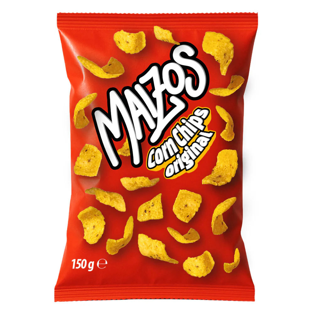 Maizos Corn Chips Original, chips di mais nel gusto original da 150g