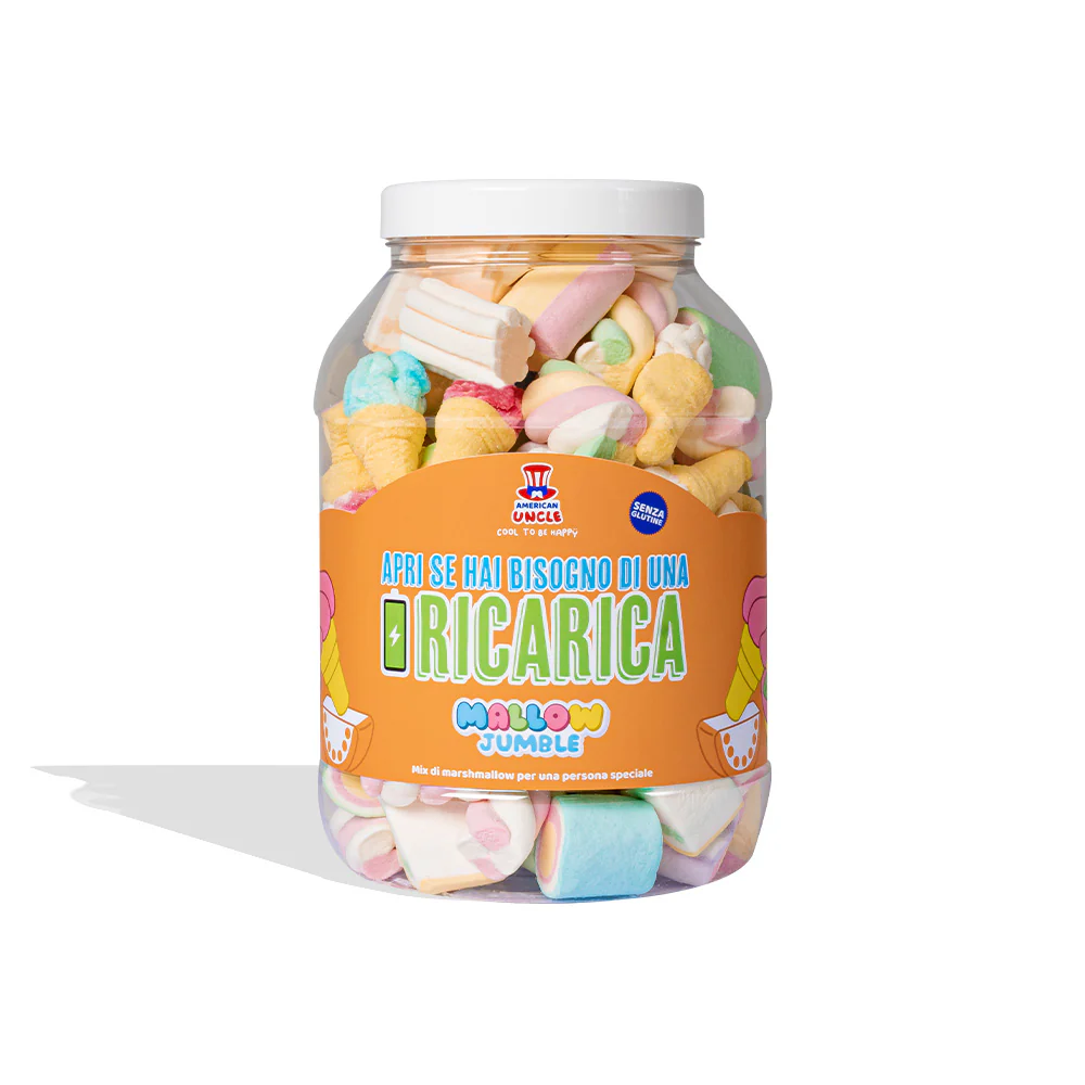 Mallow Jumble "Apri se hai bisogno di una ricarica", barattolo di marshmallow da comporre con i tuoi gusti preferiti - Image 3