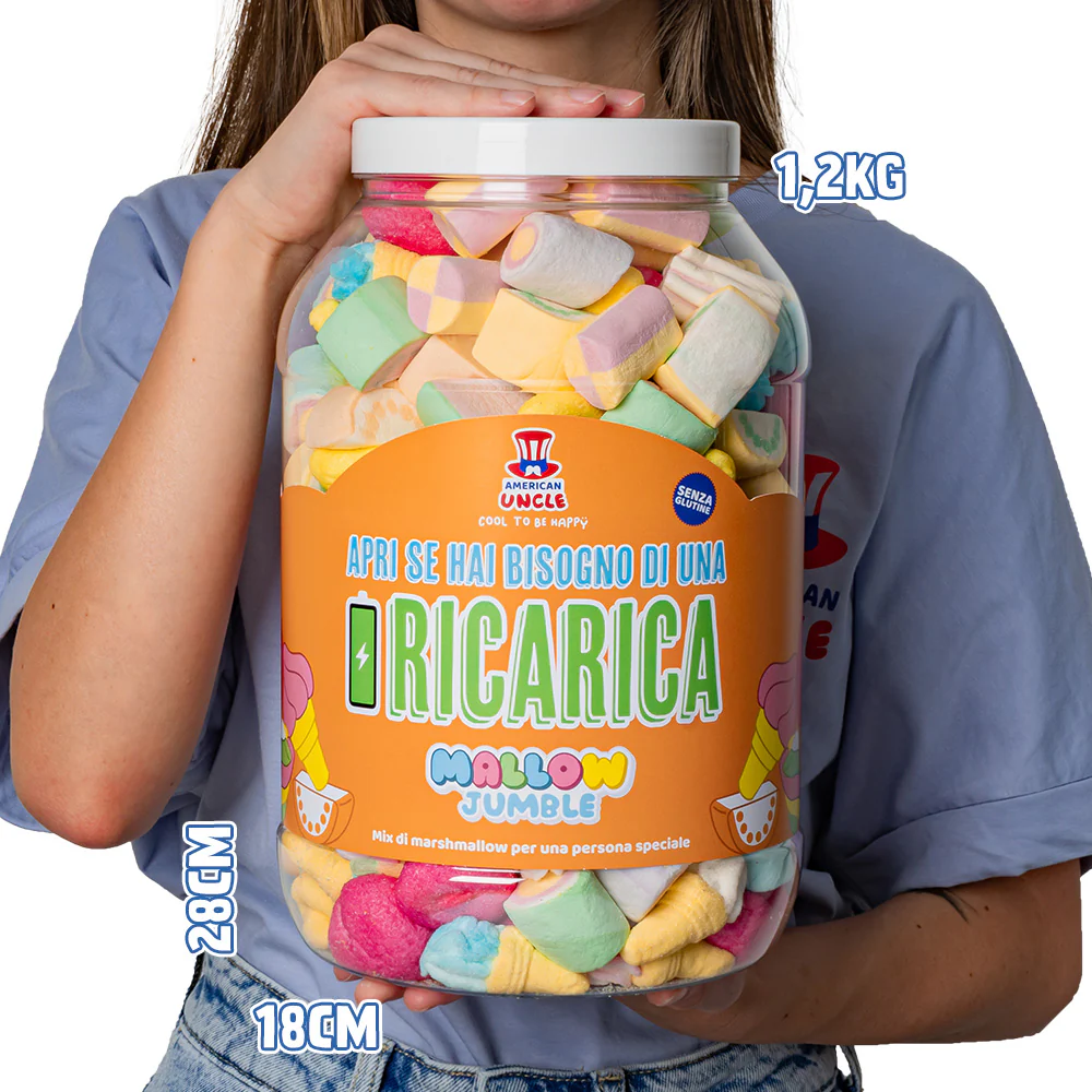 Mallow Jumble "Apri se hai bisogno di una ricarica", barattolo di marshmallow da comporre con i tuoi gusti preferiti - Image 6