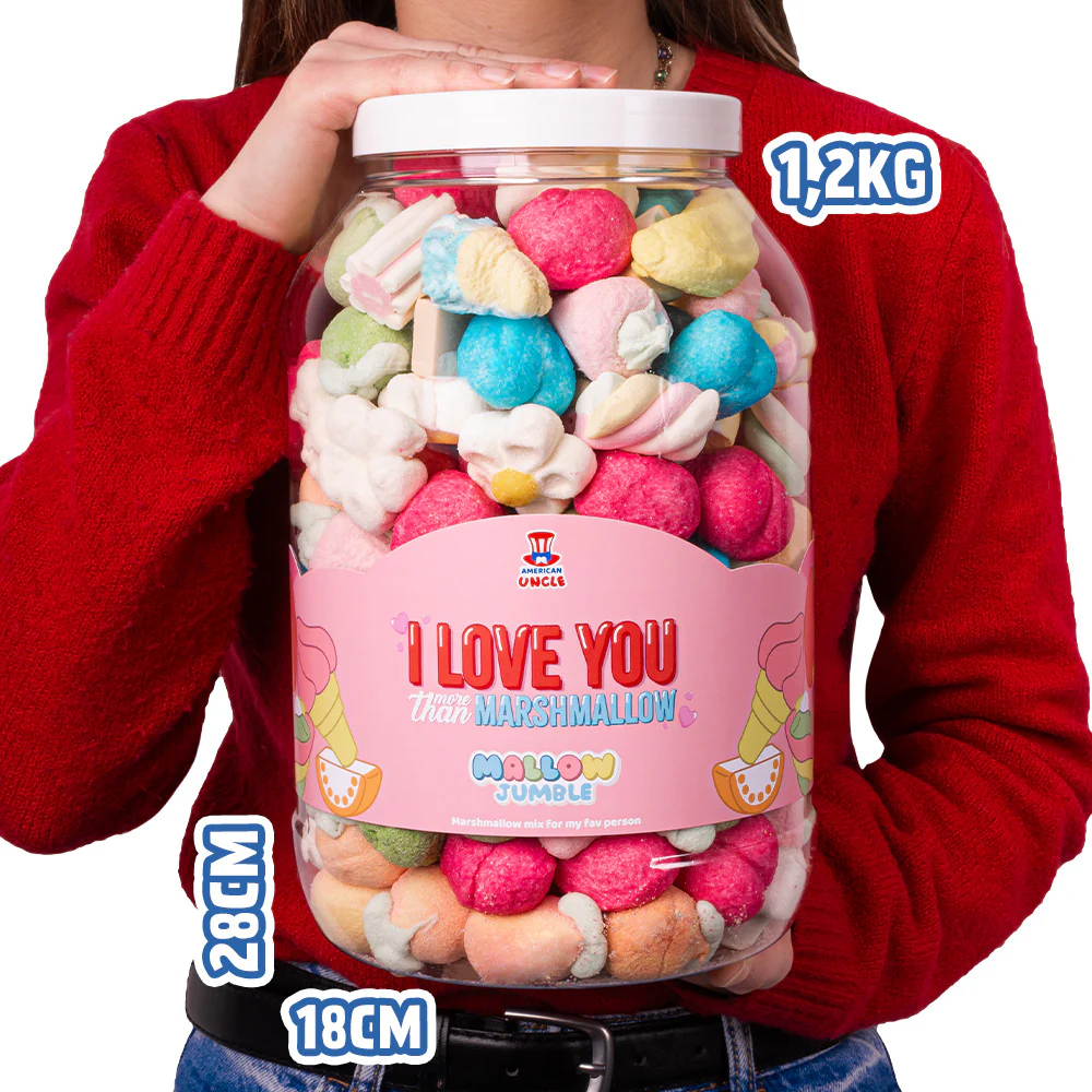 Mallow Jumble “I love You more than marshmallow”, barattolo di marshmallow da comporre con i tuoi gusti preferiti - Image 6